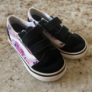 Toddler Girl Black Vans